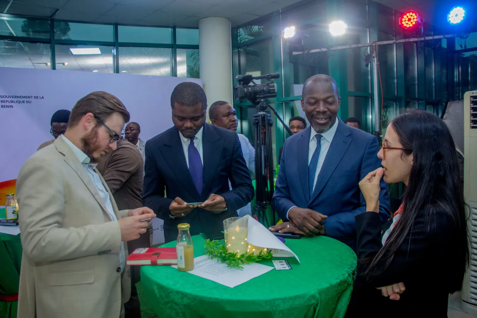 Delegates in conversation at Benin Deal Room 2026